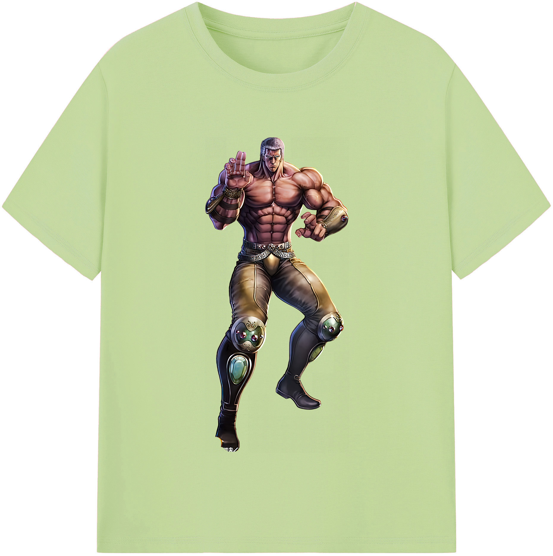 （画像用） 北斗の拳 Fist of the North Star 綿100％半袖Tシャツ（フロントプリント）